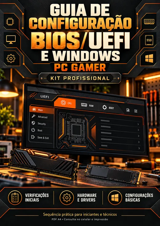 Capa do Guia de Configuração de BIOS/UEFI e Windows
